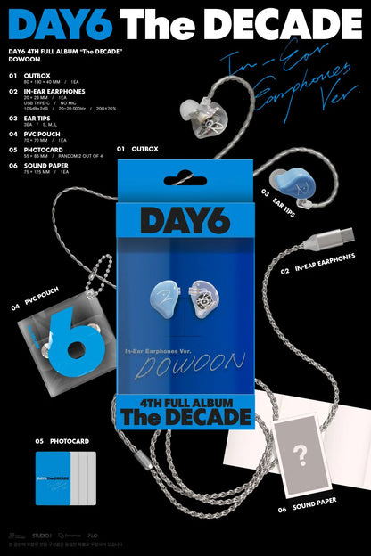 DAY6 4th Album [The DECADE] In-Ear Earphones Ver.