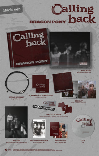 [PRE-ORDER] Dragon Pony Single [Calling back] (Back Ver.)