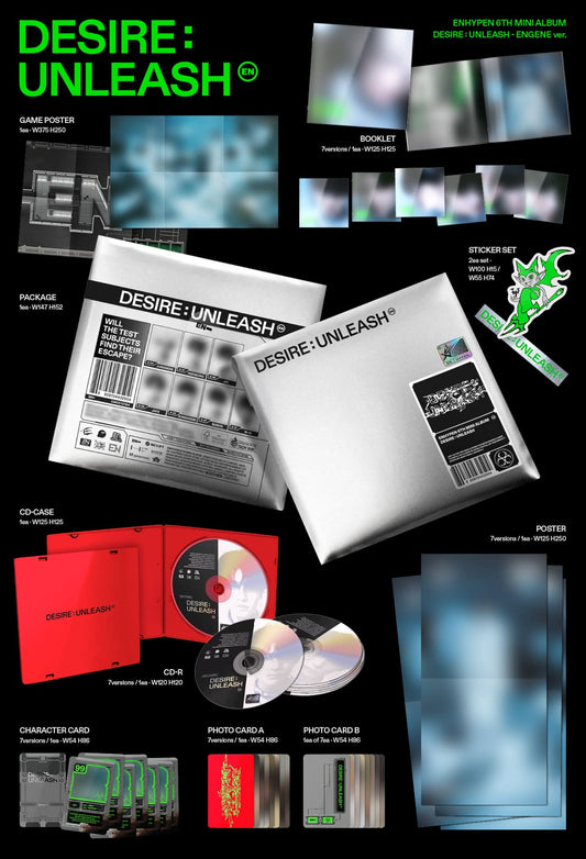 ENHYPEN 6th Mini Album [DESIRE : UNLEASH] (ENGENE Ver.)