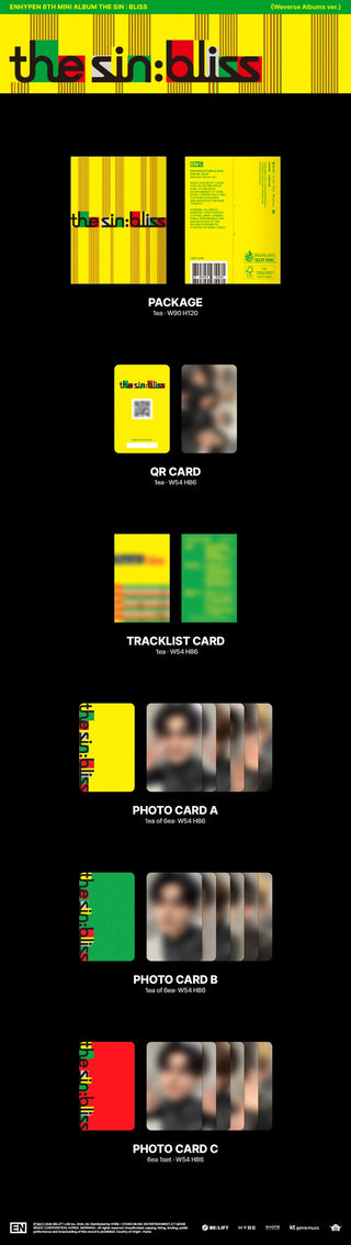 [PRE-ORDER] ENHYPEN 8th Mini Album [THE SIN BLISS] (Weverse Albums ver.)