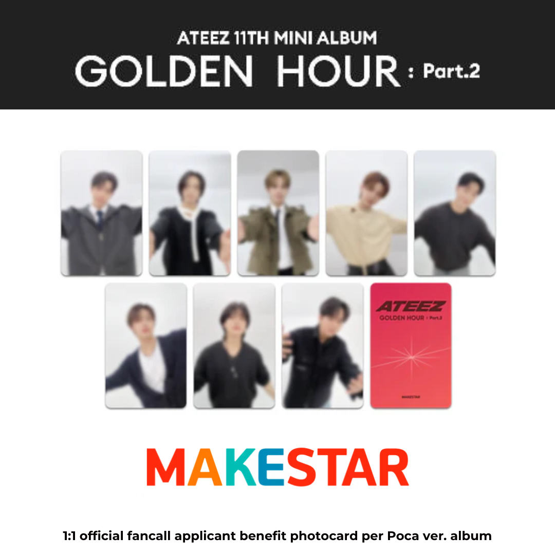 (MAKESTAR 2.0) ATEEZ 11th Mini Album [GOLDEN HOUR : Part 2] (POCAALBUM Ver.)