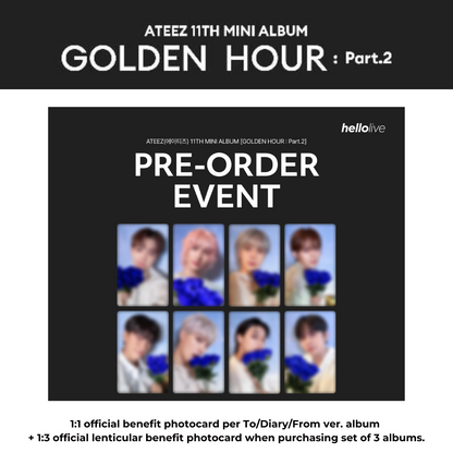 (hellolive 1.0) ATEEZ 11th Mini Album [GOLDEN HOUR : Part.2]