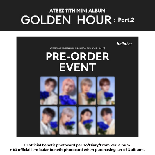 (hellolive 1.0) ATEEZ 11th Mini Album [GOLDEN HOUR : Part.2]