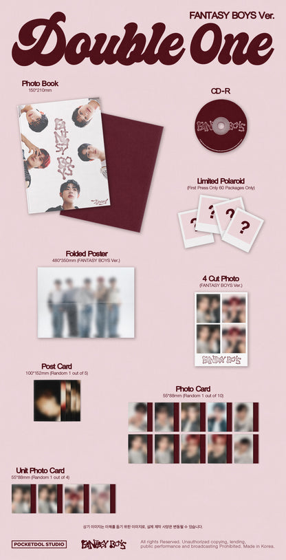 Double One 1st Mini Album [Xpert] (FANTASY BOYS Ver.)