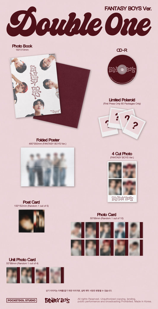 Double One 1st Mini Album [Xpert] (FANTASY BOYS Ver.)