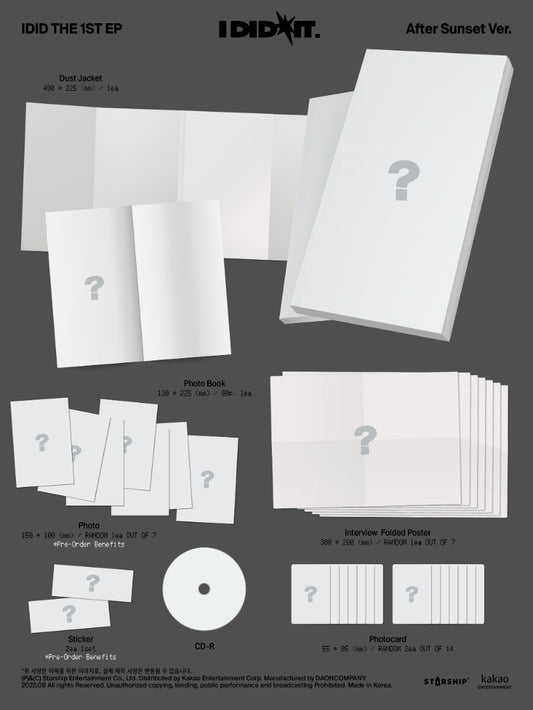 IDID 1st Mini Album [I did it] (Photobook)