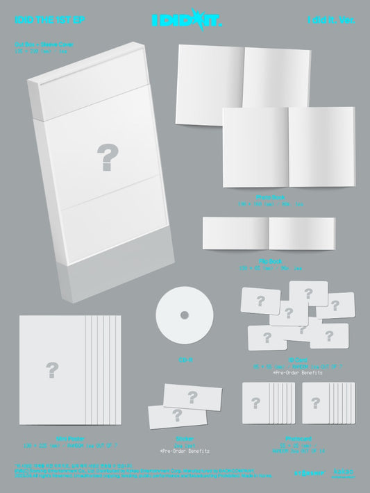 IDID 1st Mini Album [I did it] (I did it Ver.)