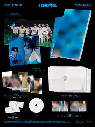 IDID 1st Mini Album [I did it] (Photobook)