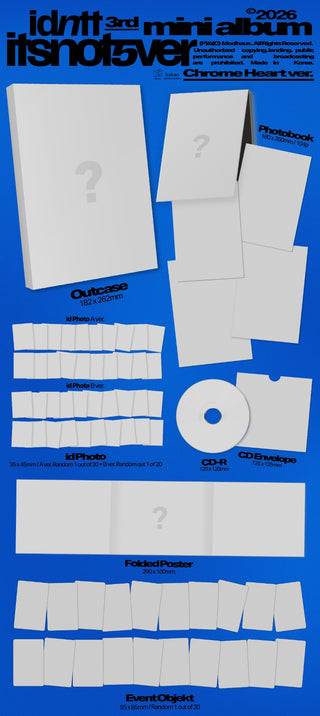 [PRE-ORDER] idntt 3rd Mini Album [itsnotover] (Chrome Heart Ver. / Lit Heart Ver.)