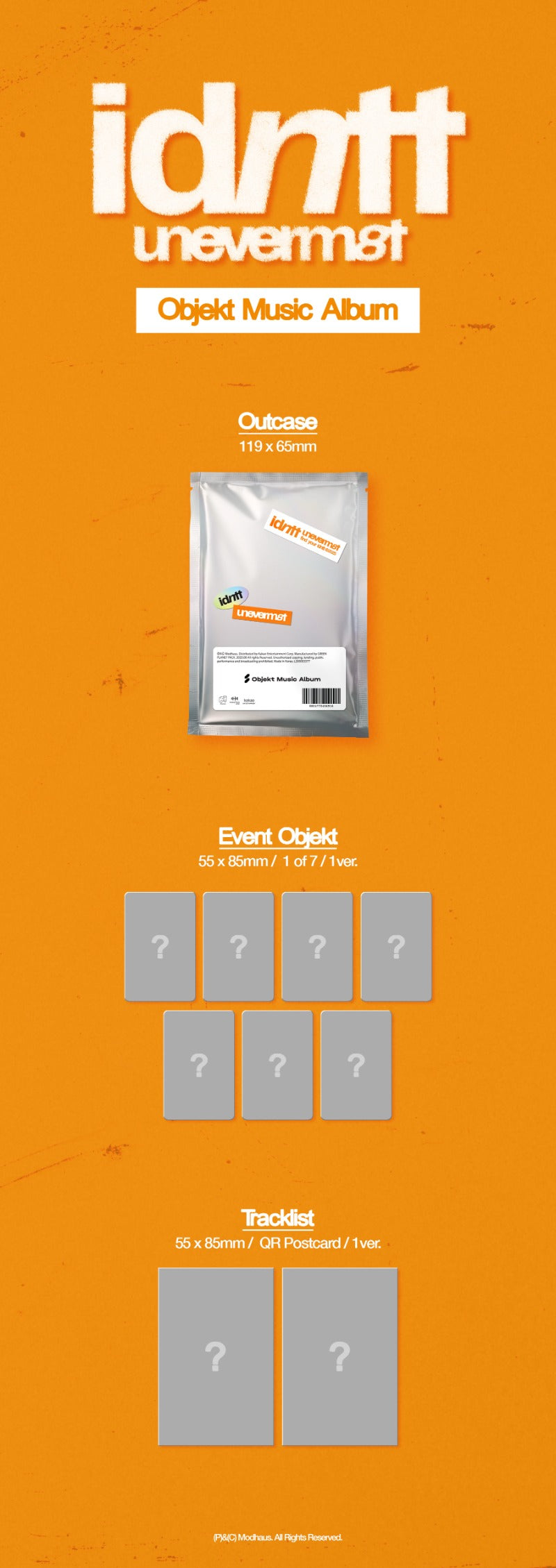 idntt 1st Mini Album [<unevermet>] (Objekt Music Album Ver.)