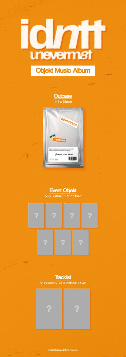 idntt 1st Mini Album [<unevermet>] (Objekt Music Album Ver.)