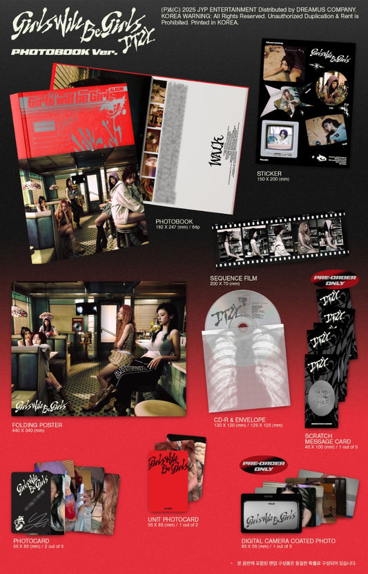 ITZY [Girls Will Be Girls] (Photobook Ver.)