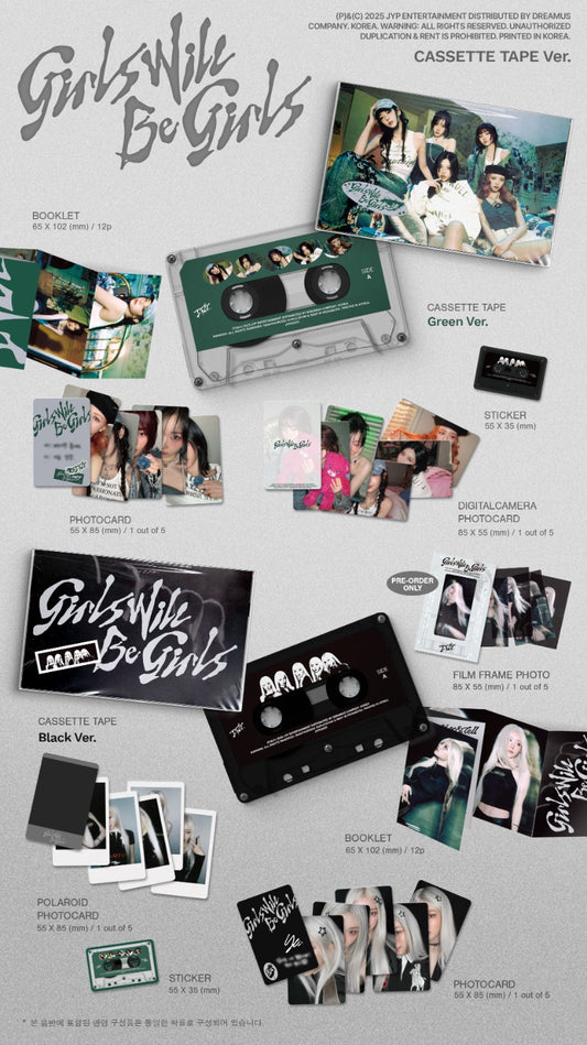 ITZY [Girls Will Be Girls] (Cassette Tape Ver.)