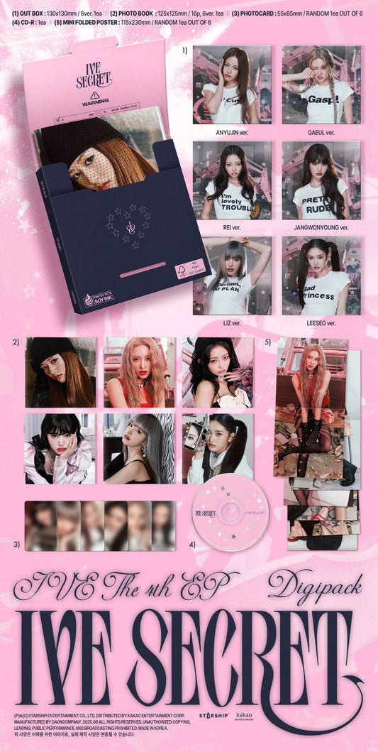 IVE 4th EP Album [IVE SECRET] (Digipack Ver.)