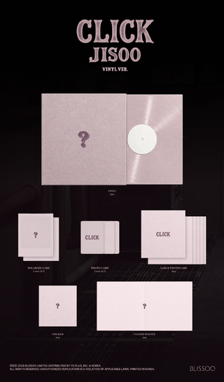 [PRE-ORDER] JISOO Single Album [CLIKC] (VINYL Ver.)