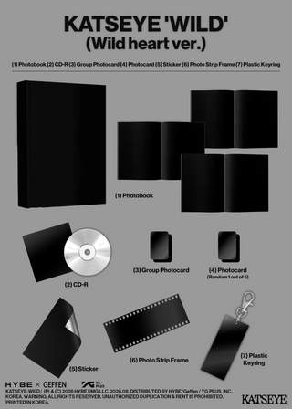 [PRE-ORDER] KATSEYE 3rd EP Album [WILD] (Wild world Ver. / Wild heart Ver.)
