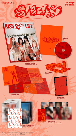 [PRE-ORDER] KISS OF LIFE 3rd Single Album [SWEAT] (HEAT Ver. / BURN Ver.)