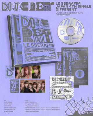 LE SSERAFIM [JP] 4th Single Album [DIFFERENT] (Limited Version)