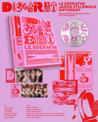 LE SSERAFIM [JP] 4th Single Album [DIFFERENT] (Limited Version)