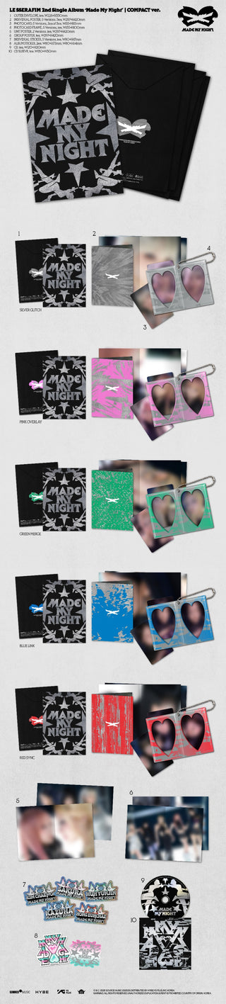 [PRE-ORDER] LE SSERAFIM 2nd Single Album [Made My Night] (Compact Ver.)
