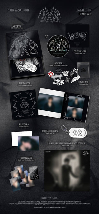 [PRE-ORDER] NAM WOO HYUN 2nd Full Album [2X8] (MIDNIGHT Ver. / DEVIL Ver.)