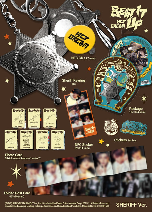 NCT DREAM 6th Mini Album [Beat It Up] (Sheriff Ver.) (Smart Album)