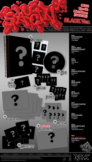 [PRE-ORDER] NEXZ 4th Mini Album [SAUCIN’] (BLACK ver. / YELLOW ver.)
