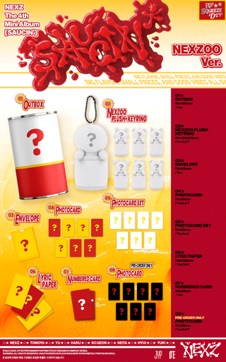 [PRE-ORDER] NEXZ 4th Mini Album [SAUCIN’] (NEXZOO ver.)