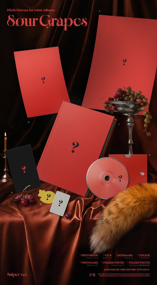 [PRE-ORDER] NiziU 1st Mini Ablum [Sour Grapes] (Sniper Ver. / Sour Grapes Ver.)