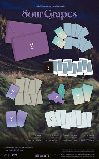 [PRE-ORDER] NiziU 1st Mini Ablum [Sour Grapes] (Mini Pack PLVE Ver.)