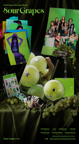 [PRE-ORDER] NiziU 1st Mini Ablum [Sour Grapes] (Sniper Ver. / Sour Grapes Ver.)