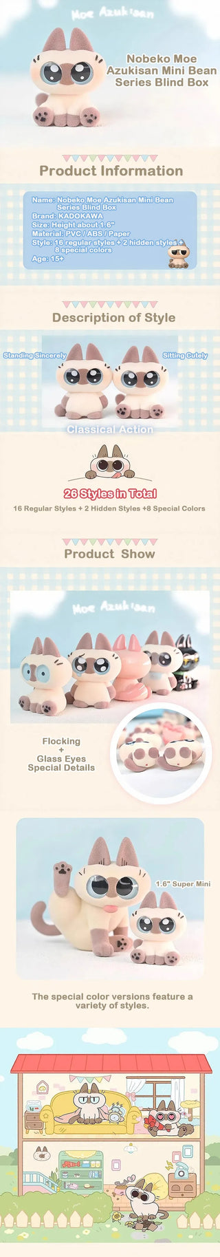 Nobeko Moe Azukisan Mini Bean Series Blind Box