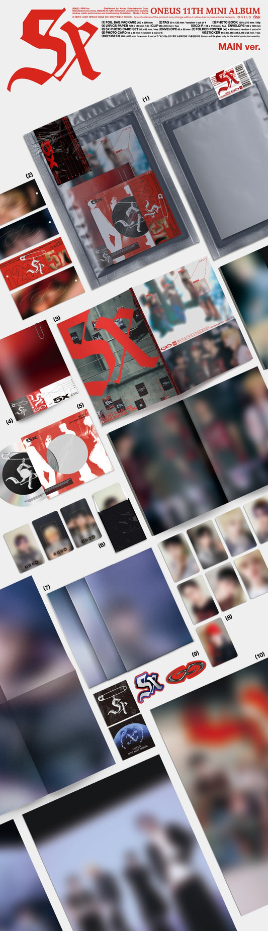 ONEUS 11th Mini Album [5x] (MAIN Ver.)