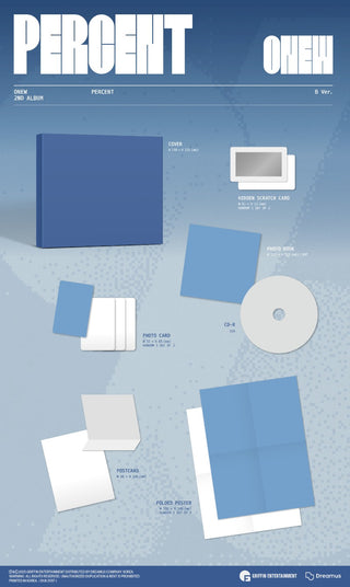 ONEW (SHINee) 2nd Album [PERCENT] (Digipack Ver.)