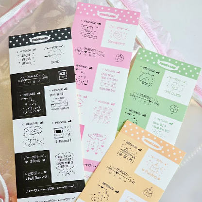 Label Text Sticker Sheet