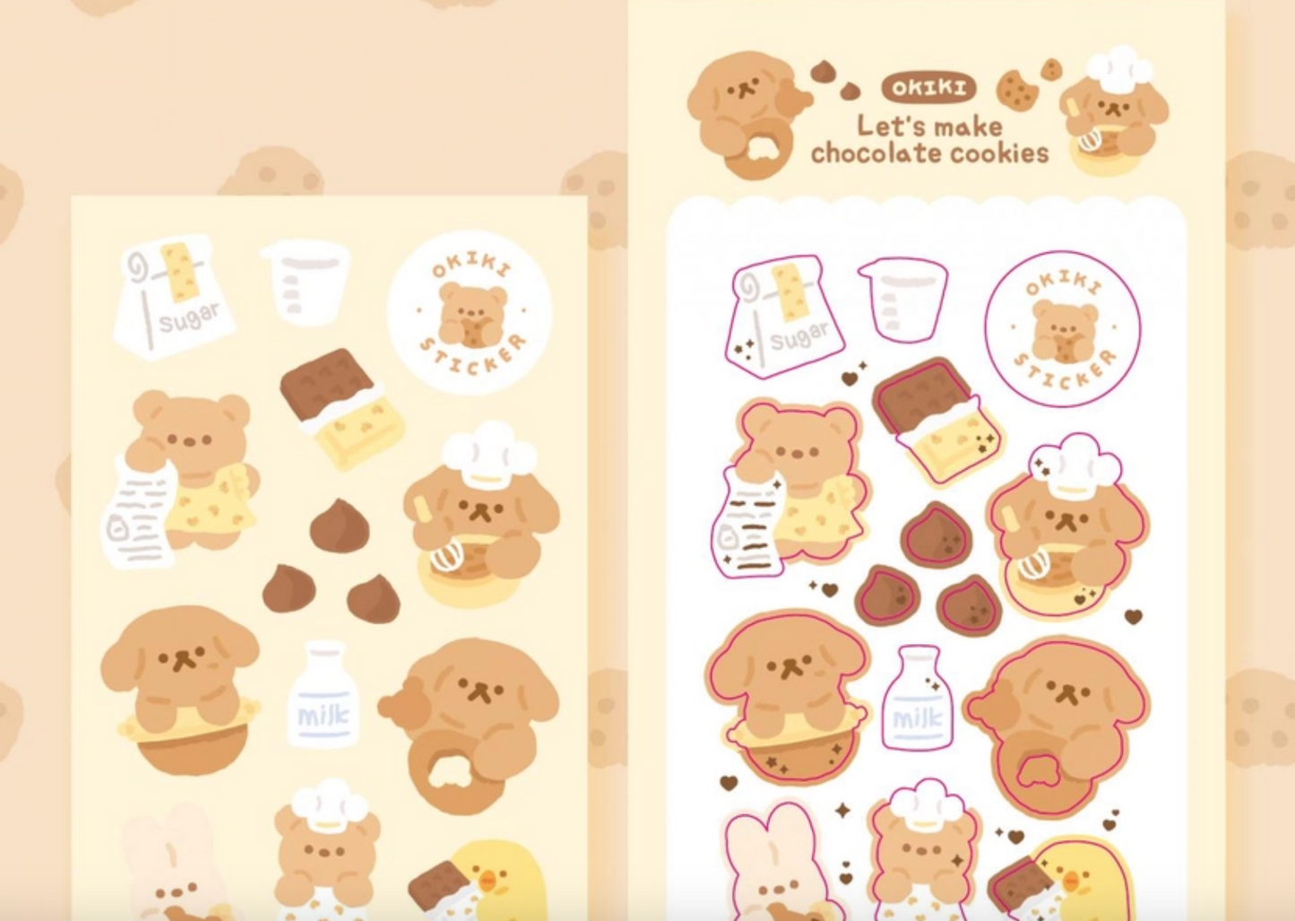 Let's Make Chocolate Cookies Sticker Sheet