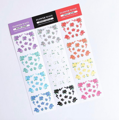 Flower Wave Sticker Sheets