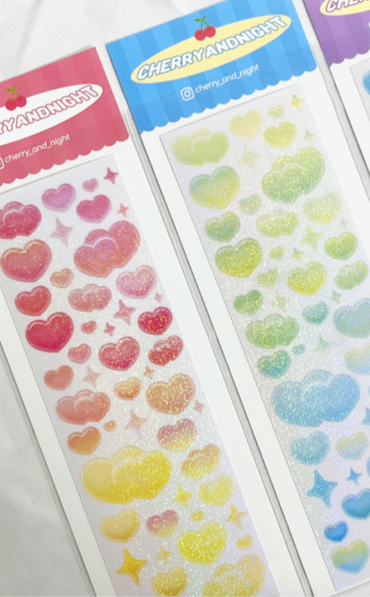 Jelly Heart Sticker Sheet