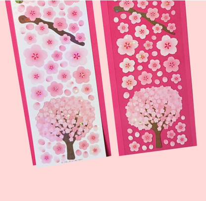 Cherry Blossom Flower Garden Sticker Sheet