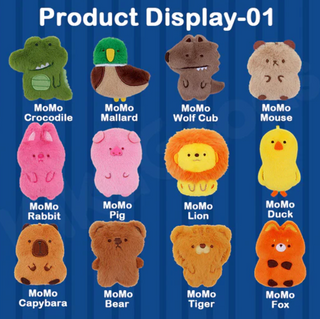 MoMo Family Animal Series Refrigerator Magnet Plush Blind Bag