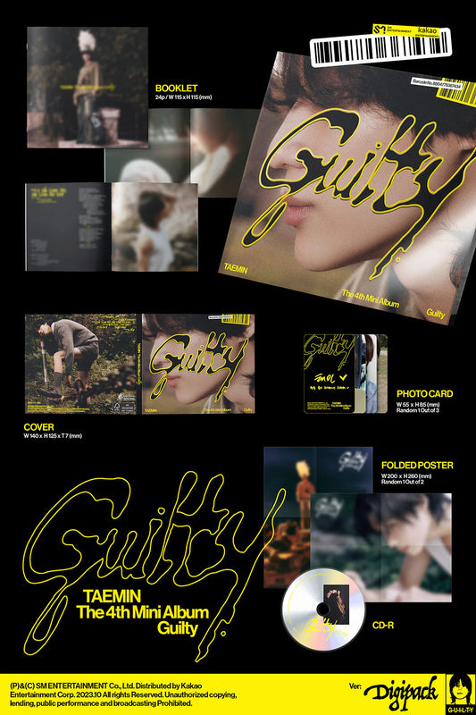 TAEMIN 4TH MINI ALBUM [Guilty] (Digipack Ver.)