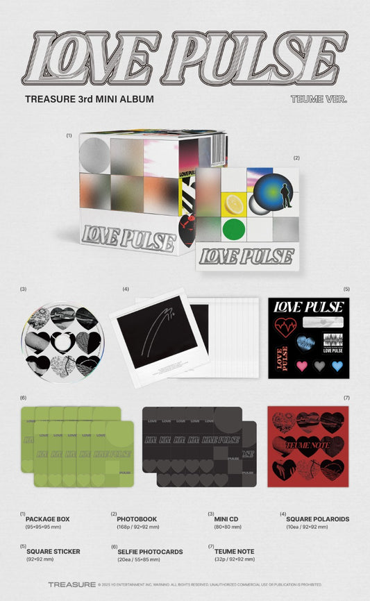TREASURE 3rd Mini Album [LOVE PULSE] (TEUME Ver.)