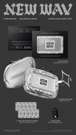 [PRE-ORDER] TREASURE 4th Mini Album [NEW WAV] (CARD HOLDER Ver.) (Limited Edition)