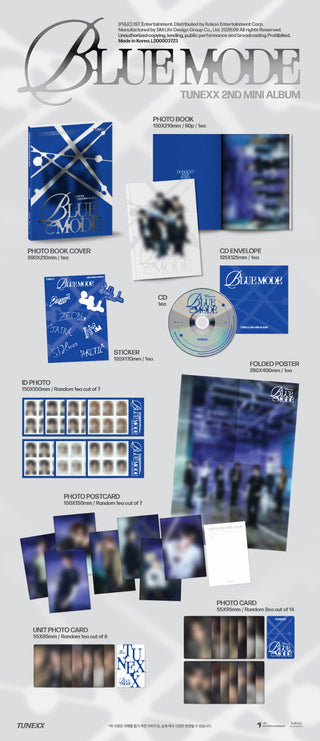 [PRE-ORDER] TUNEXX 2nd Mini Album [BLUE MODE] (B MODE Ver. / X MODE Ver.)