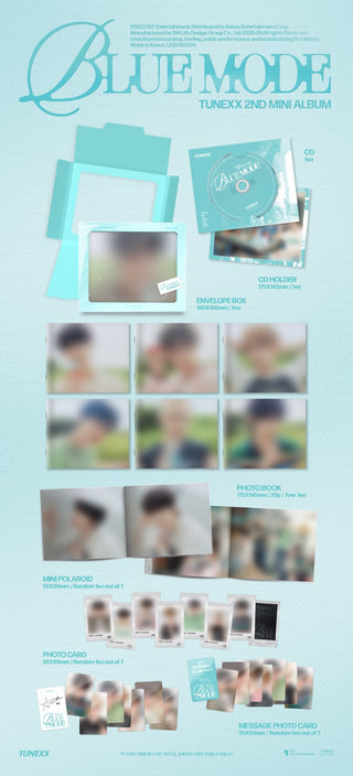 [PRE-ORDER] TUNEXX 2nd Mini Album [BLUE MODE] (INDIVIDUAL MODE Ver.)