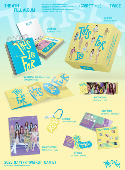 TWICE 4th Full Album [THIS IS FOR] (CONFETTI Ver.)