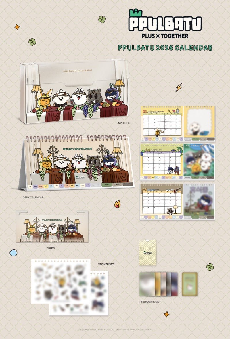 [PRE-ORDER] TOMORROW X TOGETHER PPULBATU 2026 CALENDAR