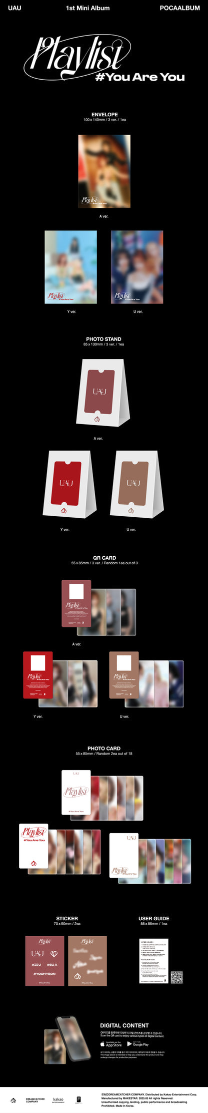 UAU 1st Mini Album [Playlist #You Are You]