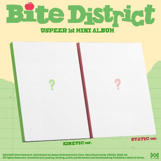 [PRE-ORDER] USPEER 1st Mini Album [BITE DISTRICT] (KINETIC Ver. / STATIC Ver.)