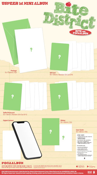 [PRE-ORDER] USPEER 1st Mini Album [BITE DISTRICT] (BITE Ver.) (POCAALBUM)